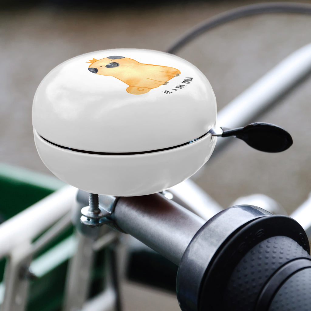 XL Fahrradklingel Mops Krone Fahrradklingel, Fahrradglocke, Fahrrad, Mountainbike, Lenker, Laut, Motiv, Klang, Hund, Hundemotiv, Haustier, Hunderasse, Tierliebhaber, Hundebesitzer, Sprüche, Mops, allergisch, kinderlos, Hausregel, Hundebesitzer. Spruch, lustig