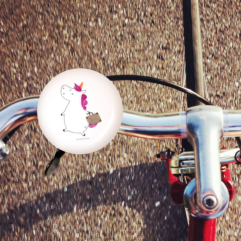 XL Fahrradklingel Einhorn Koffer Fahrradklingel, Fahrradglocke, Fahrrad, Mountainbike, Lenker, Laut, Motiv, Klang, Einhorn, Einhörner, Einhorn Deko, Pegasus, Unicorn, unicorn, Koffer, Verreisen, Reise, Gepäck, Abenteuer, Erwachsen, Kind, albern, Spaß, lustig, witzig