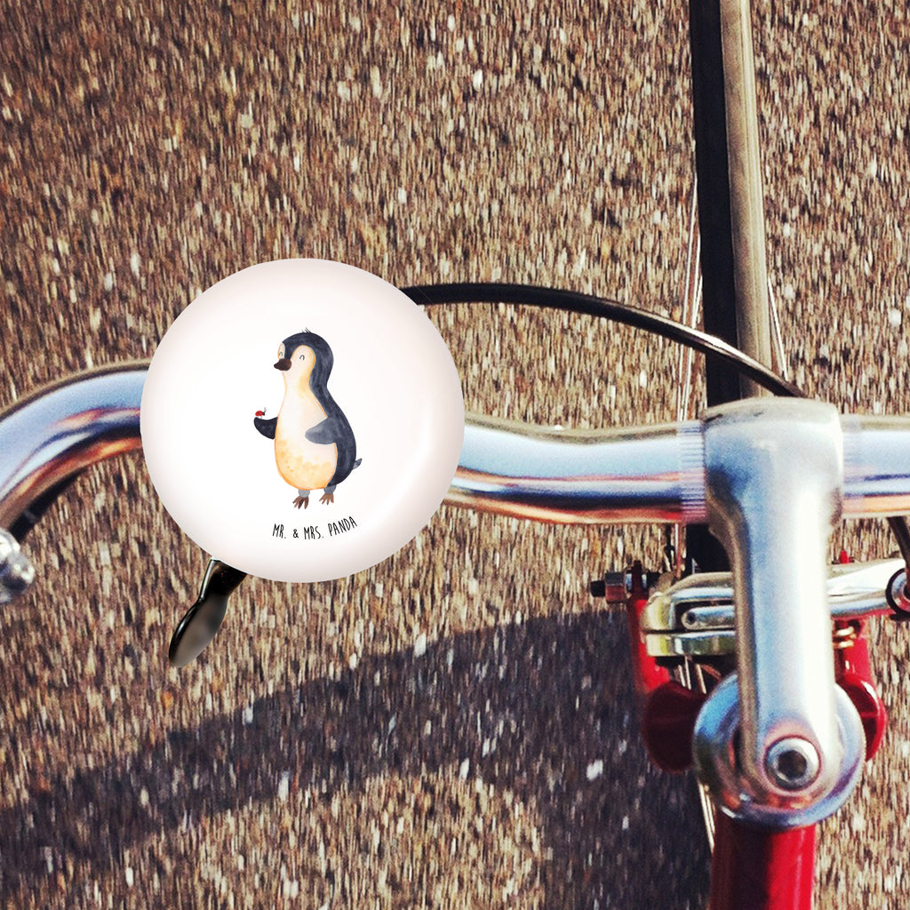XL Fahrradklingel Pinguin Marienkäfer Fahrradklingel, Fahrradglocke, Fahrrad, Mountainbike, Lenker, Laut, Motiv, Klang, Pinguin, Pinguine, Marienkäfer, Liebe, Wunder, Glück, Freude, Lebensfreude