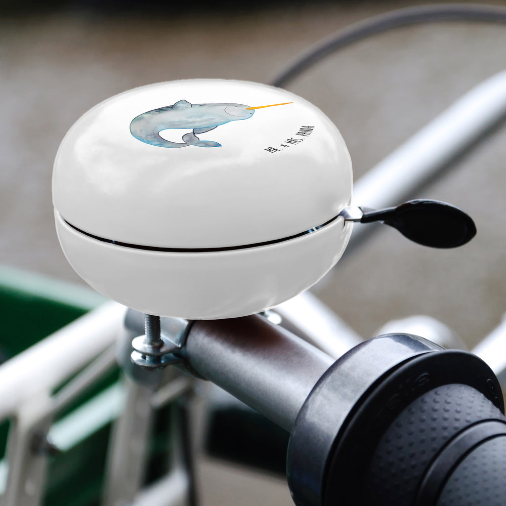 XL Fahrradklingel Narwal Fahrradklingel, Fahrradglocke, Fahrrad, Mountainbike, Lenker, Laut, Motiv, Klang, Meerestiere, Meer, Urlaub, Narwal, Wal, Putzen, Hausfrau, Junggesellin, aufräumen, Kinderzimmer