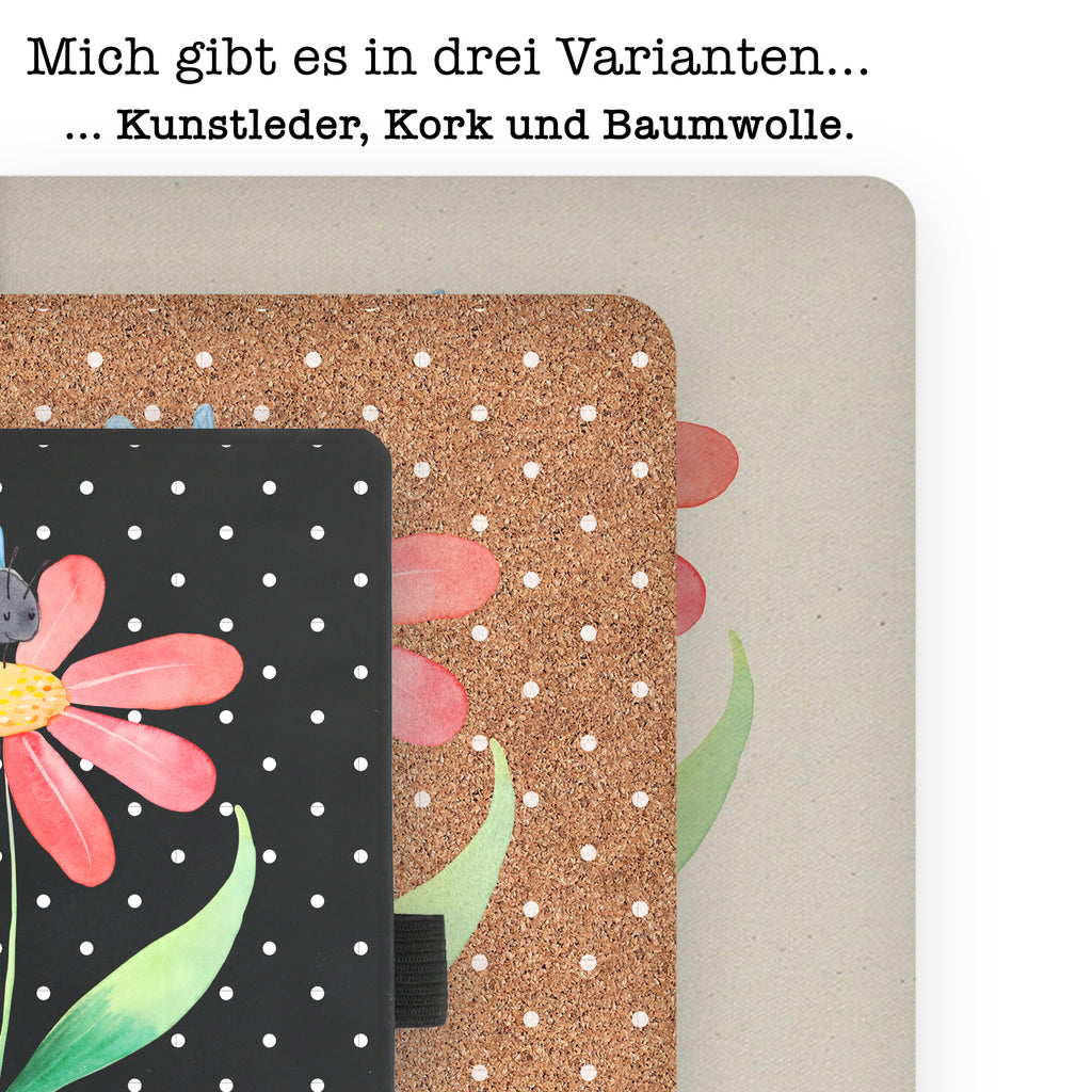 DIN A4 Baumwoll Notizbuch Hummel Blume Notizen, Eintragebuch, Tagebuch, Notizblock, Adressbuch, Journal, Kladde, Skizzenbuch, Notizheft, Schreibbuch, Schreibheft, Tiermotive, Gute Laune, lustige Sprüche, Tiere, Hummel, Blume, Wespe, Flauschig, Natur, Feld, Hummeln, Biene