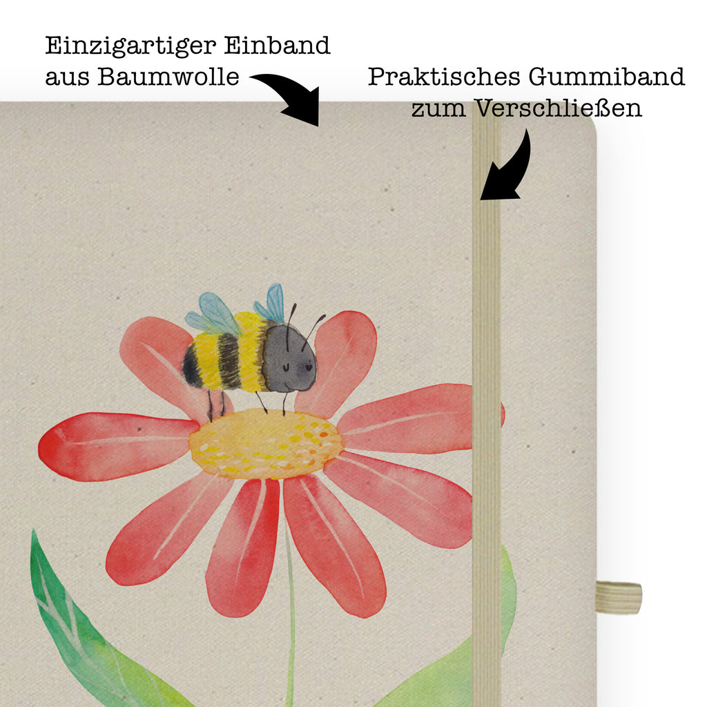 DIN A4 Baumwoll Notizbuch Hummel Blume Notizen, Eintragebuch, Tagebuch, Notizblock, Adressbuch, Journal, Kladde, Skizzenbuch, Notizheft, Schreibbuch, Schreibheft, Tiermotive, Gute Laune, lustige Sprüche, Tiere, Hummel, Blume, Wespe, Flauschig, Natur, Feld, Hummeln, Biene