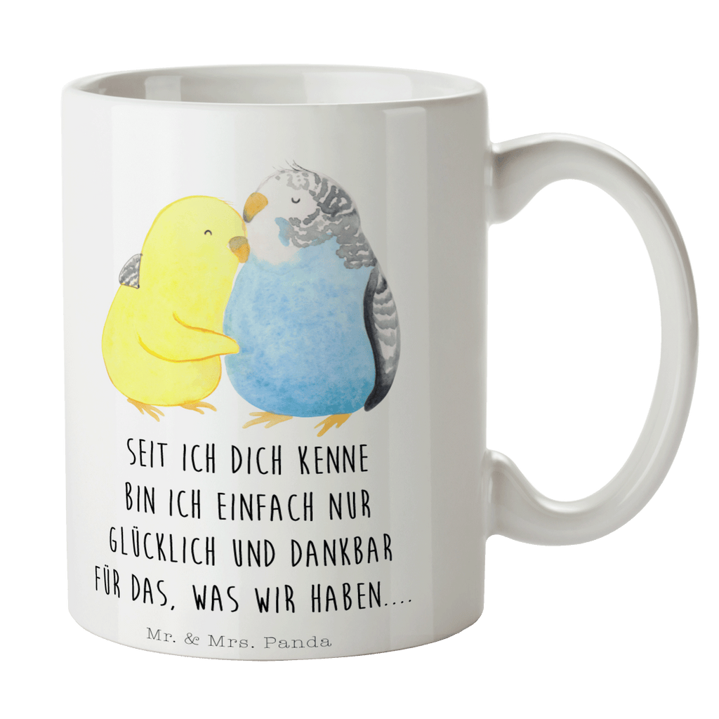 Tasse Wellensittich Liebe Liebe, Vögel, Wellensittich, Nähe, Kuscheln, Vertrauen Becher, Kaffeetasse, Kaffeebecher, Tee, Frühstück, Büro  Liebe,  Partner, Freund, Freundin, Ehemann, Ehefrau, Heiraten, Verlobung, Heiratsantrag, Liebesgeschenk, Jahrestag, Hocheitstag