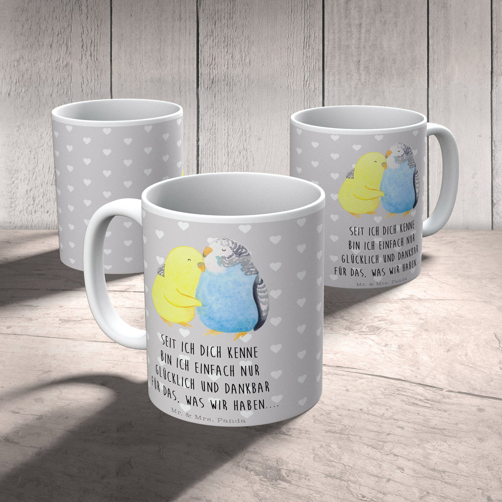 Tasse Wellensittich Liebe Liebe, Vögel, Wellensittich, Nähe, Kuscheln, Vertrauen Becher, Kaffeetasse, Kaffeebecher, Tee, Frühstück, Büro  Liebe,  Partner, Freund, Freundin, Ehemann, Ehefrau, Heiraten, Verlobung, Heiratsantrag, Liebesgeschenk, Jahrestag, Hocheitstag