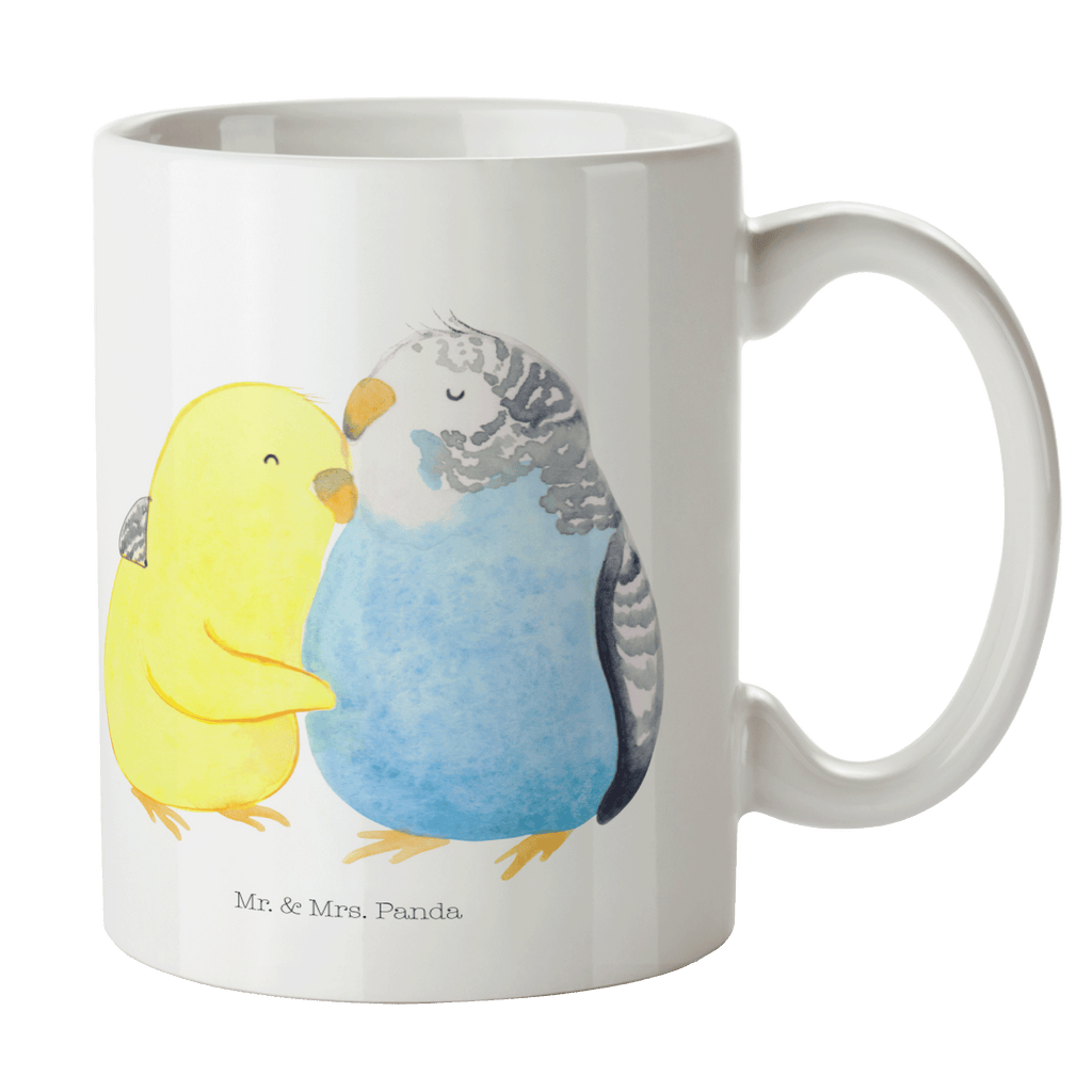 Tasse Wellensittich Liebe Liebe, Vögel, Wellensittich, Nähe, Kuscheln, Vertrauen Becher, Kaffeetasse, Kaffeebecher, Tee, Frühstück, Büro  Liebe,  Partner, Freund, Freundin, Ehemann, Ehefrau, Heiraten, Verlobung, Heiratsantrag, Liebesgeschenk, Jahrestag, Hocheitstag