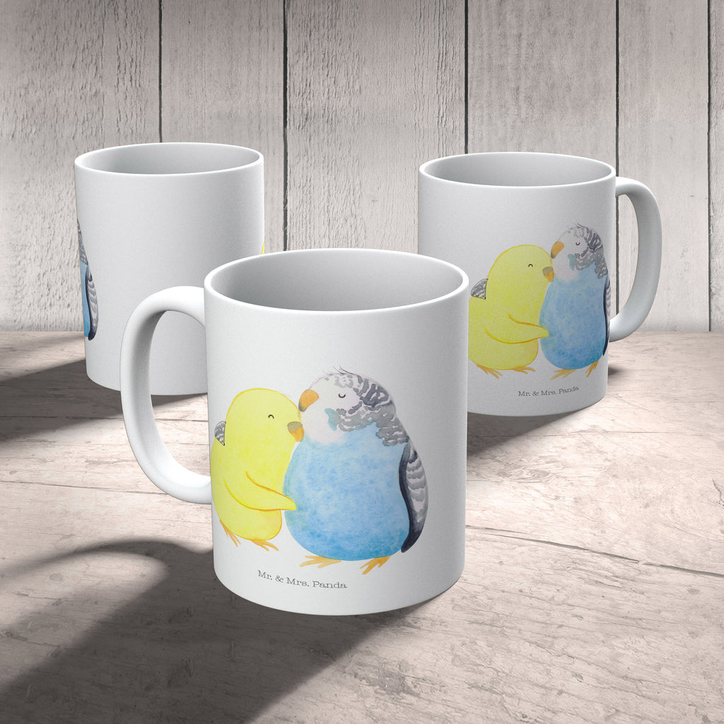 Tasse Wellensittich Liebe Liebe, Vögel, Wellensittich, Nähe, Kuscheln, Vertrauen Becher, Kaffeetasse, Kaffeebecher, Tee, Frühstück, Büro  Liebe,  Partner, Freund, Freundin, Ehemann, Ehefrau, Heiraten, Verlobung, Heiratsantrag, Liebesgeschenk, Jahrestag, Hocheitstag