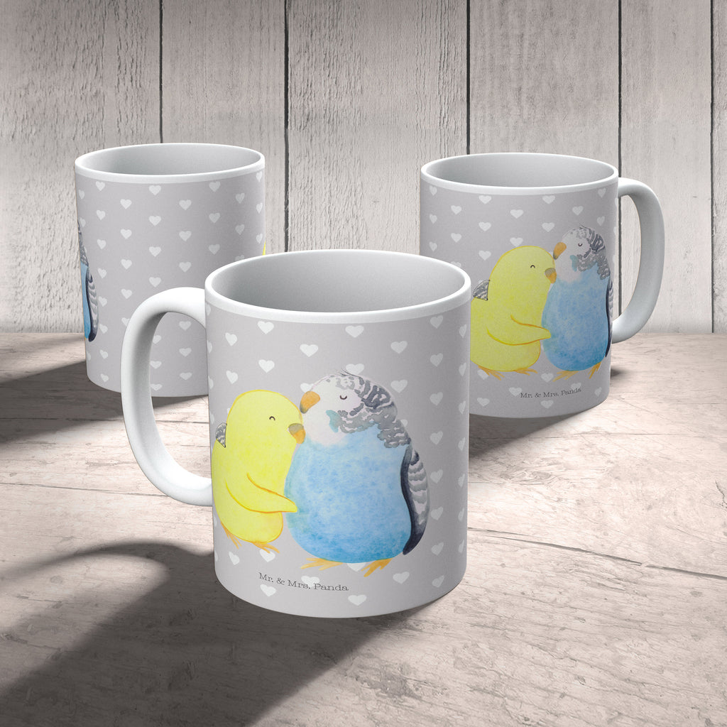 Tasse Wellensittich Liebe Liebe, Vögel, Wellensittich, Nähe, Kuscheln, Vertrauen Becher, Kaffeetasse, Kaffeebecher, Tee, Frühstück, Büro  Liebe,  Partner, Freund, Freundin, Ehemann, Ehefrau, Heiraten, Verlobung, Heiratsantrag, Liebesgeschenk, Jahrestag, Hocheitstag