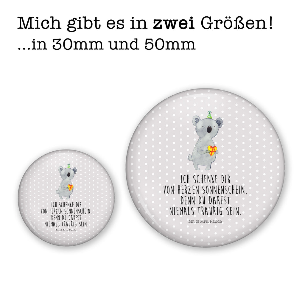 50mm Button Koala Geschenk 50mm Button, Button, Pin, Anstecknadel, Koala, Koalabär, Geschenk, Geburtstag, Party