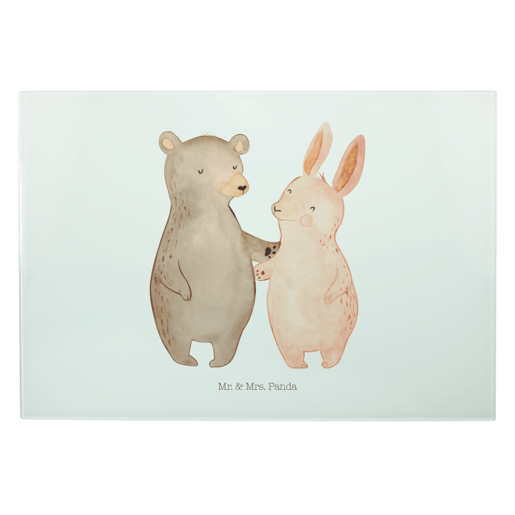 XL Glas Schneidbrett Bär Hase Umarmen Glasschneidebrett, Schneidebrett, Frühstücksbrett, Küche, Liebe, Partner, Freund, Freundin, Ehemann, Ehefrau, Heiraten, Verlobung, Heiratsantrag, Liebesgeschenk, Jahrestag, Hocheitstag, Freunde, bester Freund, Hase, Bär, Bärchen, best friends