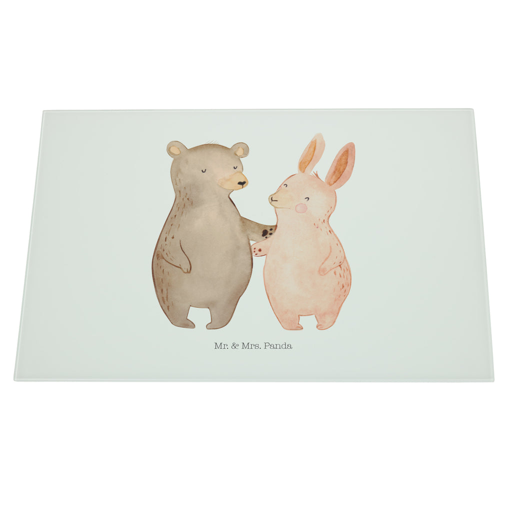 XL Glas Schneidbrett Bär Hase Umarmen Glasschneidebrett, Schneidebrett, Frühstücksbrett, Küche, Liebe, Partner, Freund, Freundin, Ehemann, Ehefrau, Heiraten, Verlobung, Heiratsantrag, Liebesgeschenk, Jahrestag, Hocheitstag, Freunde, bester Freund, Hase, Bär, Bärchen, best friends