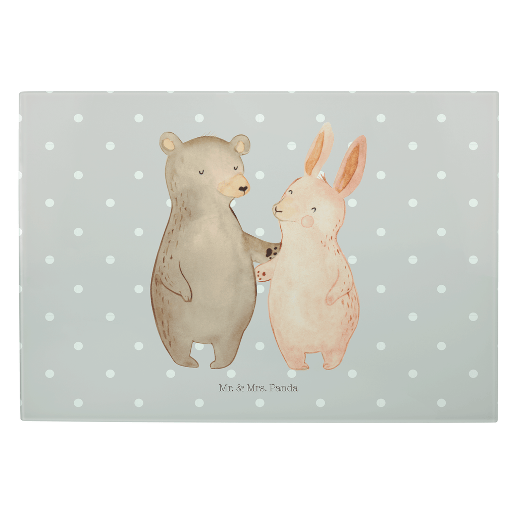 XL Glas Schneidbrett Bär Hase Umarmen Glasschneidebrett, Schneidebrett, Frühstücksbrett, Küche, Liebe, Partner, Freund, Freundin, Ehemann, Ehefrau, Heiraten, Verlobung, Heiratsantrag, Liebesgeschenk, Jahrestag, Hocheitstag, Freunde, bester Freund, Hase, Bär, Bärchen, best friends