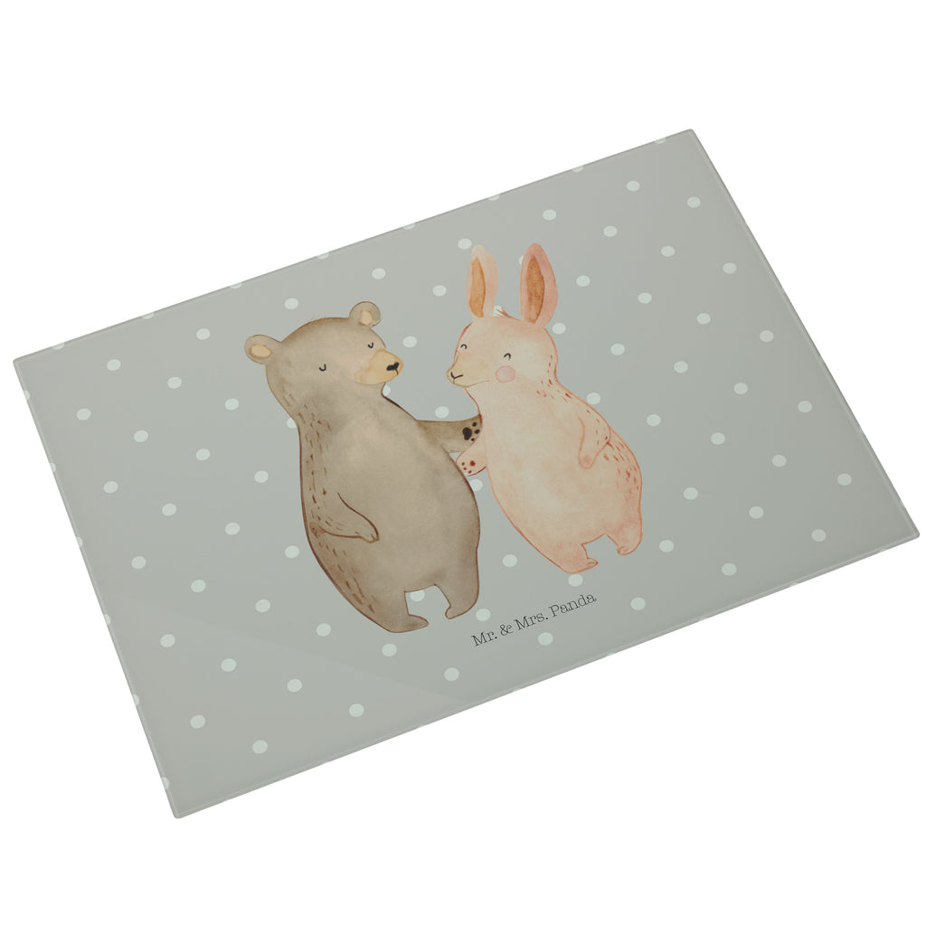 XL Glas Schneidbrett Bär Hase Umarmen Glasschneidebrett, Schneidebrett, Frühstücksbrett, Küche, Liebe, Partner, Freund, Freundin, Ehemann, Ehefrau, Heiraten, Verlobung, Heiratsantrag, Liebesgeschenk, Jahrestag, Hocheitstag, Freunde, bester Freund, Hase, Bär, Bärchen, best friends