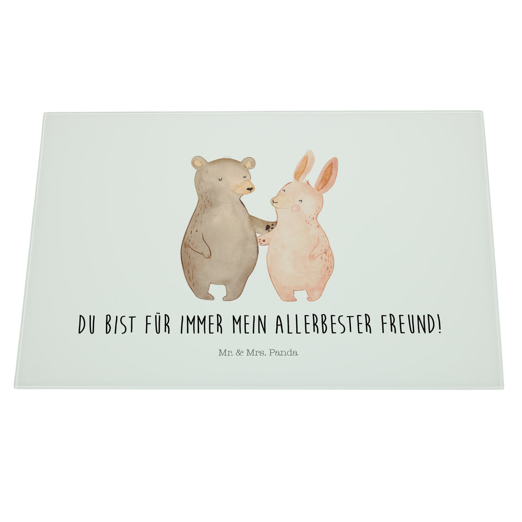 XL Glas Schneidbrett Bär Hase Umarmen Glasschneidebrett, Schneidebrett, Frühstücksbrett, Küche, Liebe, Partner, Freund, Freundin, Ehemann, Ehefrau, Heiraten, Verlobung, Heiratsantrag, Liebesgeschenk, Jahrestag, Hocheitstag, Freunde, bester Freund, Hase, Bär, Bärchen, best friends