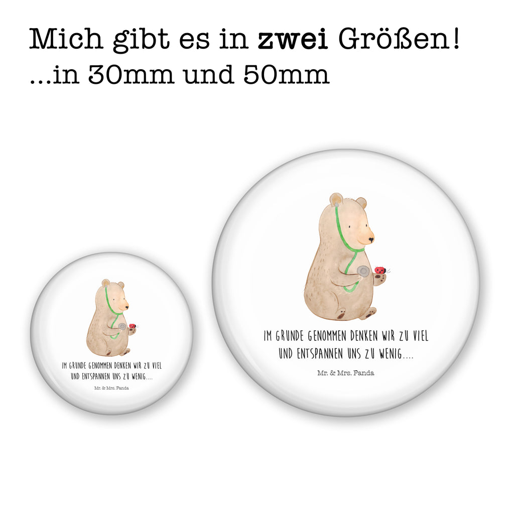 50mm Button Bär Arzt 50mm Button, Button, Pin, Anstecknadel, Bär, Teddy, Teddybär, Arzt, Ärztin, Doktor, Professor, Doktorin, Professorin