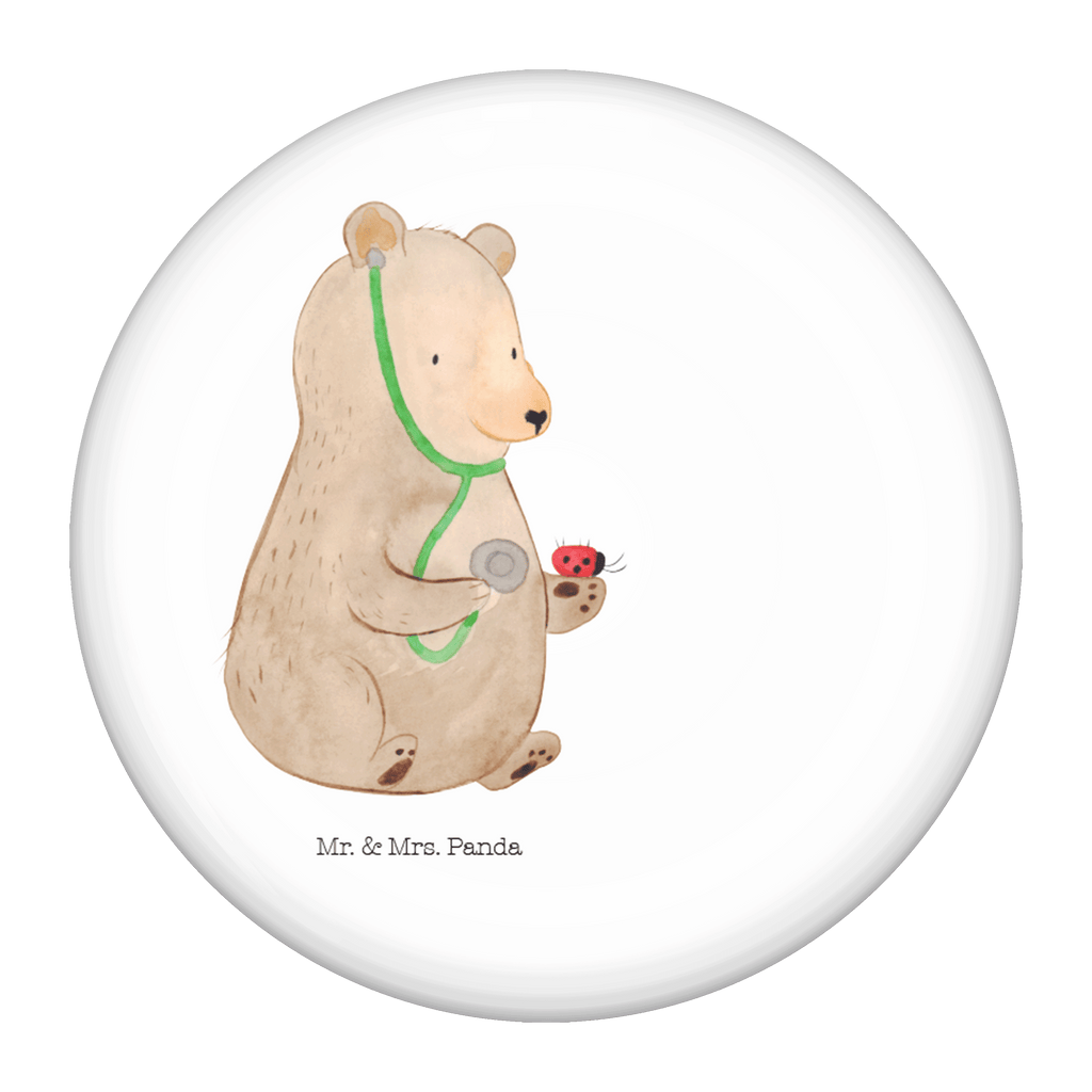 50mm Button Bär Arzt 50mm Button, Button, Pin, Anstecknadel, Bär, Teddy, Teddybär, Arzt, Ärztin, Doktor, Professor, Doktorin, Professorin