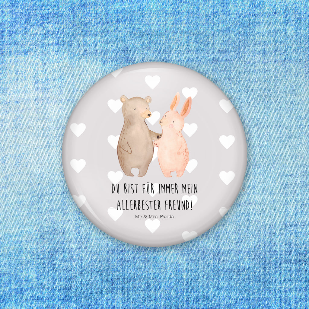 50mm Button Bär Hase Umarmen 50mm Button, Button, Pin, Anstecknadel, Liebe, Partner, Freund, Freundin, Ehemann, Ehefrau, Heiraten, Verlobung, Heiratsantrag, Liebesgeschenk, Jahrestag, Hocheitstag, Freunde, bester Freund, Hase, Bär, Bärchen, best friends