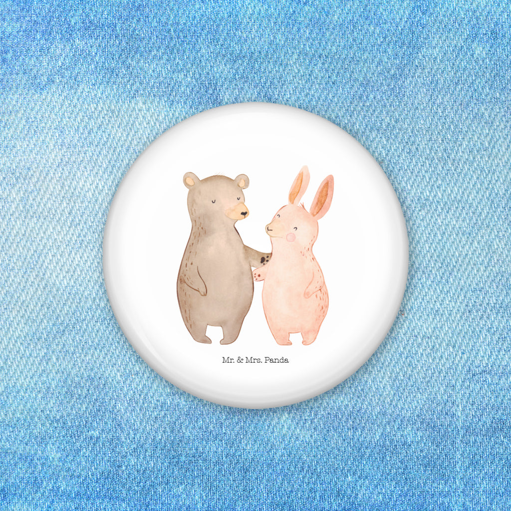 50mm Button Bär Hase Umarmen 50mm Button, Button, Pin, Anstecknadel, Liebe, Partner, Freund, Freundin, Ehemann, Ehefrau, Heiraten, Verlobung, Heiratsantrag, Liebesgeschenk, Jahrestag, Hocheitstag, Freunde, bester Freund, Hase, Bär, Bärchen, best friends