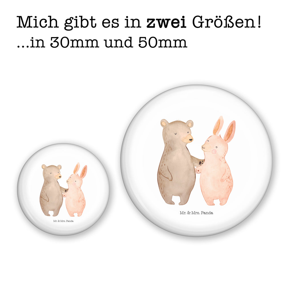 50mm Button Bär Hase Umarmen 50mm Button, Button, Pin, Anstecknadel, Liebe, Partner, Freund, Freundin, Ehemann, Ehefrau, Heiraten, Verlobung, Heiratsantrag, Liebesgeschenk, Jahrestag, Hocheitstag, Freunde, bester Freund, Hase, Bär, Bärchen, best friends