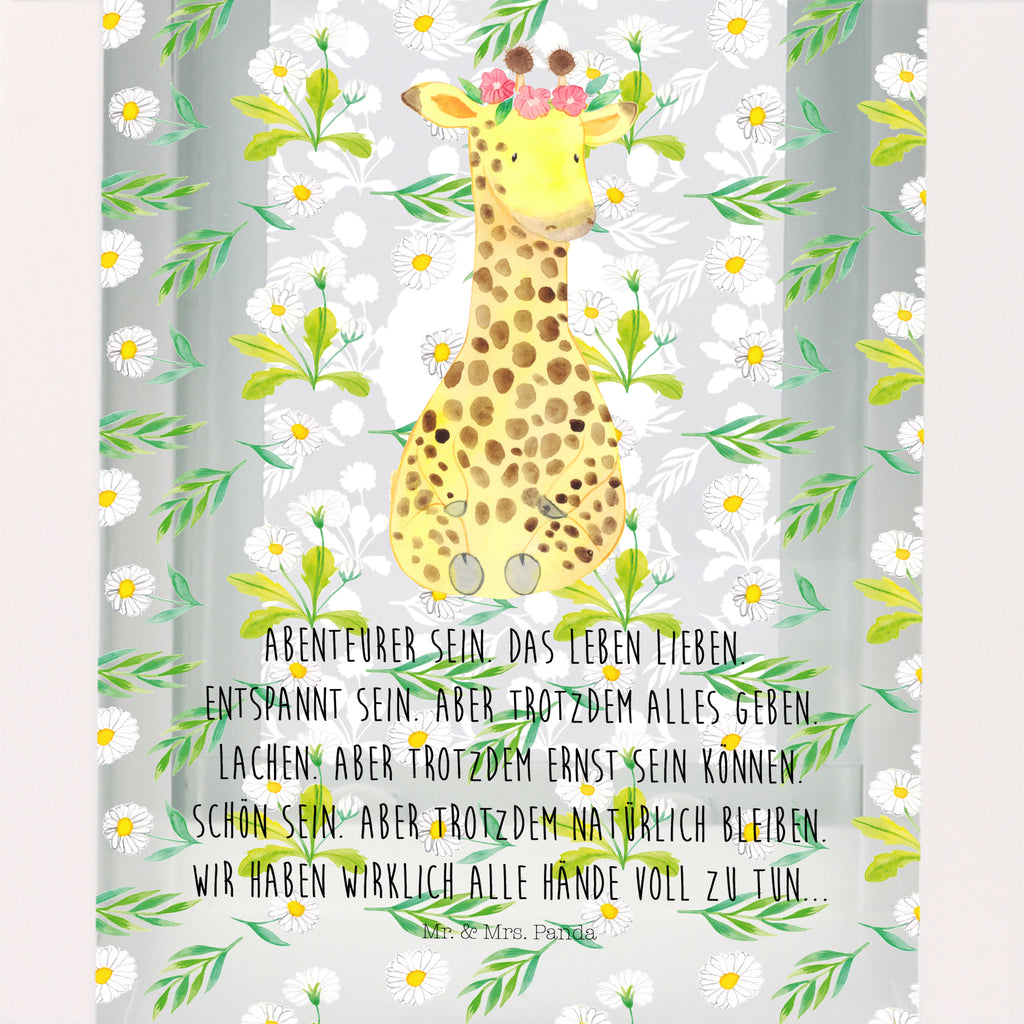 Deko Laterne Giraffe Blumenkranz Gartenlampe, Gartenleuchte, Gartendekoration, Gartenlicht, Laterne  kleine Laternen, XXL Laternen, Laterne groß, Afrika, Wildtiere, Giraffe, Blumenkranz, Abenteurer, Selbstliebe, Freundin