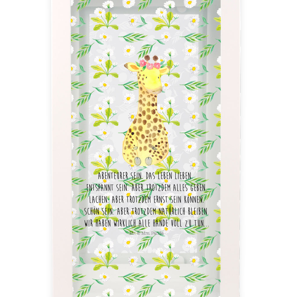 Deko Laterne Giraffe Blumenkranz Gartenlampe, Gartenleuchte, Gartendekoration, Gartenlicht, Laterne  kleine Laternen, XXL Laternen, Laterne groß, Afrika, Wildtiere, Giraffe, Blumenkranz, Abenteurer, Selbstliebe, Freundin