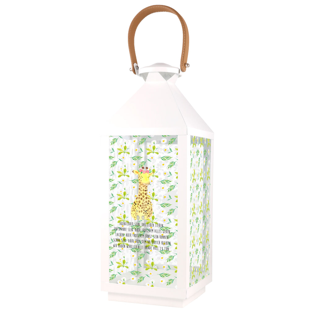 Deko Laterne Giraffe Blumenkranz Gartenlampe, Gartenleuchte, Gartendekoration, Gartenlicht, Laterne  kleine Laternen, XXL Laternen, Laterne groß, Afrika, Wildtiere, Giraffe, Blumenkranz, Abenteurer, Selbstliebe, Freundin