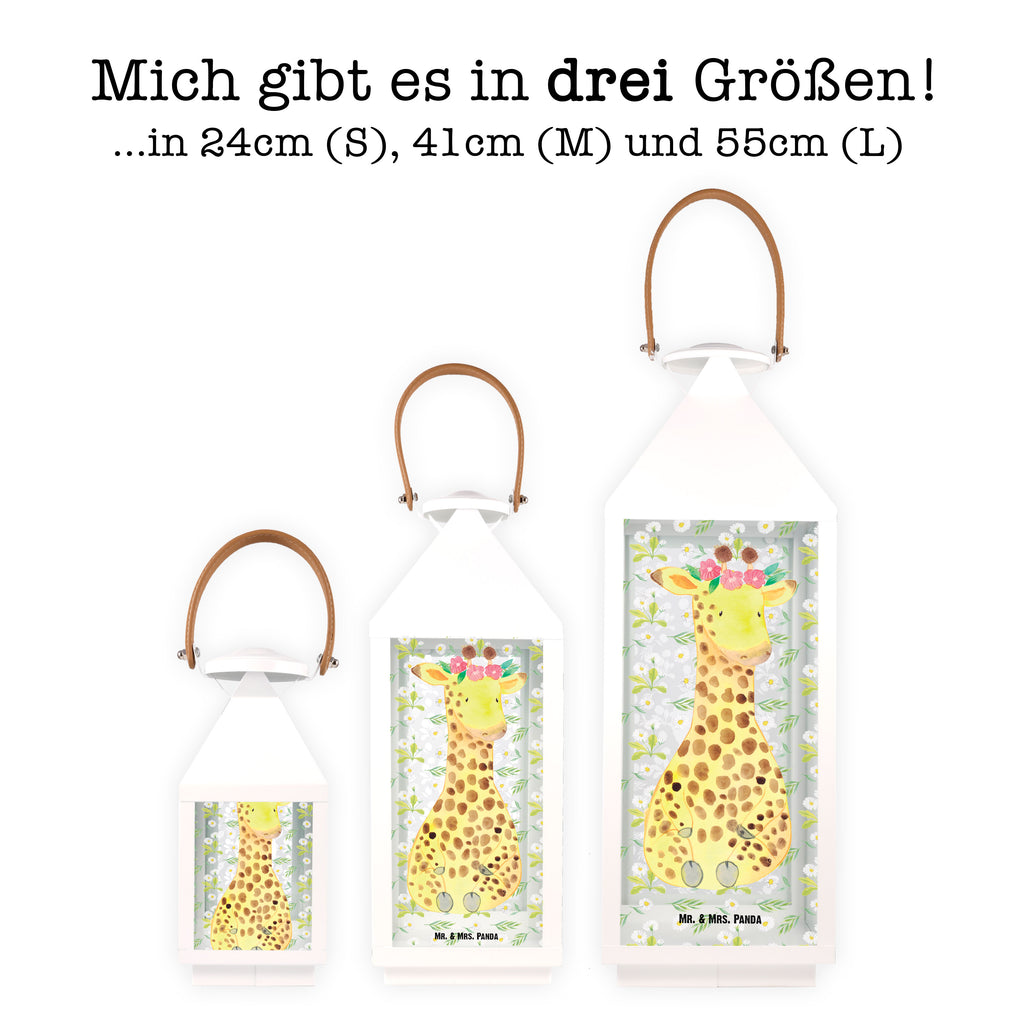 Deko Laterne Giraffe Blumenkranz Gartenlampe, Gartenleuchte, Gartendekoration, Gartenlicht, Laterne  kleine Laternen, XXL Laternen, Laterne groß, Afrika, Wildtiere, Giraffe, Blumenkranz, Abenteurer, Selbstliebe, Freundin