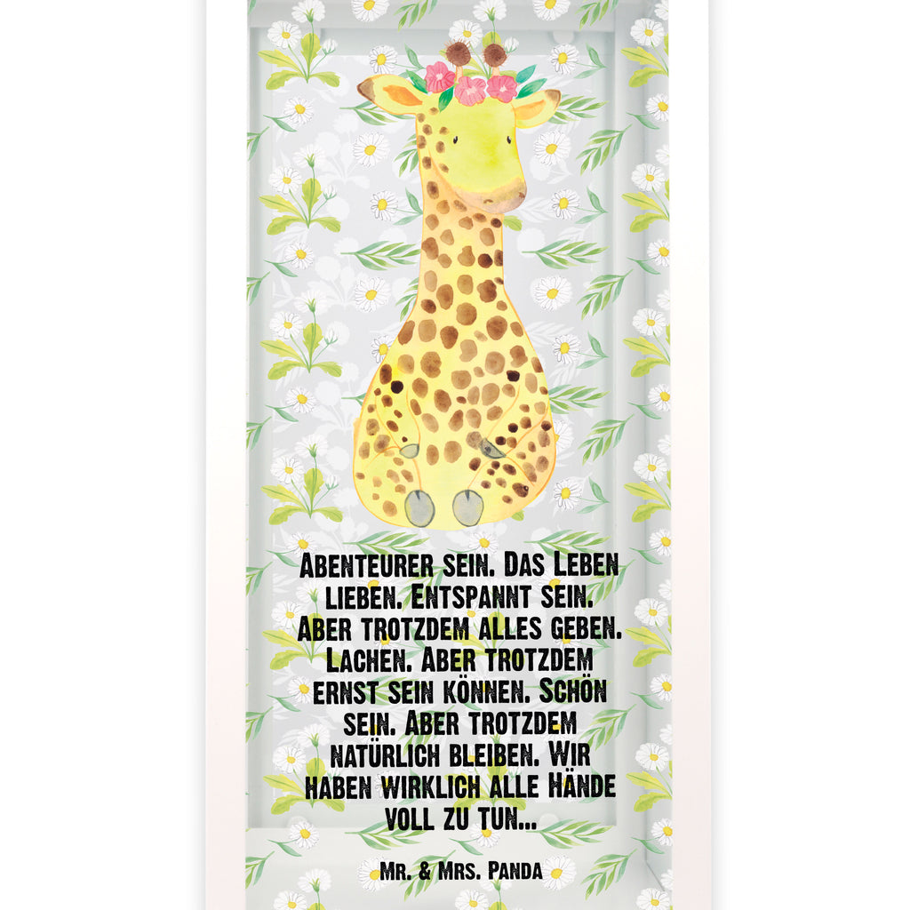 Deko Laterne Giraffe Blumenkranz Gartenlampe, Gartenleuchte, Gartendekoration, Gartenlicht, Laterne  kleine Laternen, XXL Laternen, Laterne groß, Afrika, Wildtiere, Giraffe, Blumenkranz, Abenteurer, Selbstliebe, Freundin