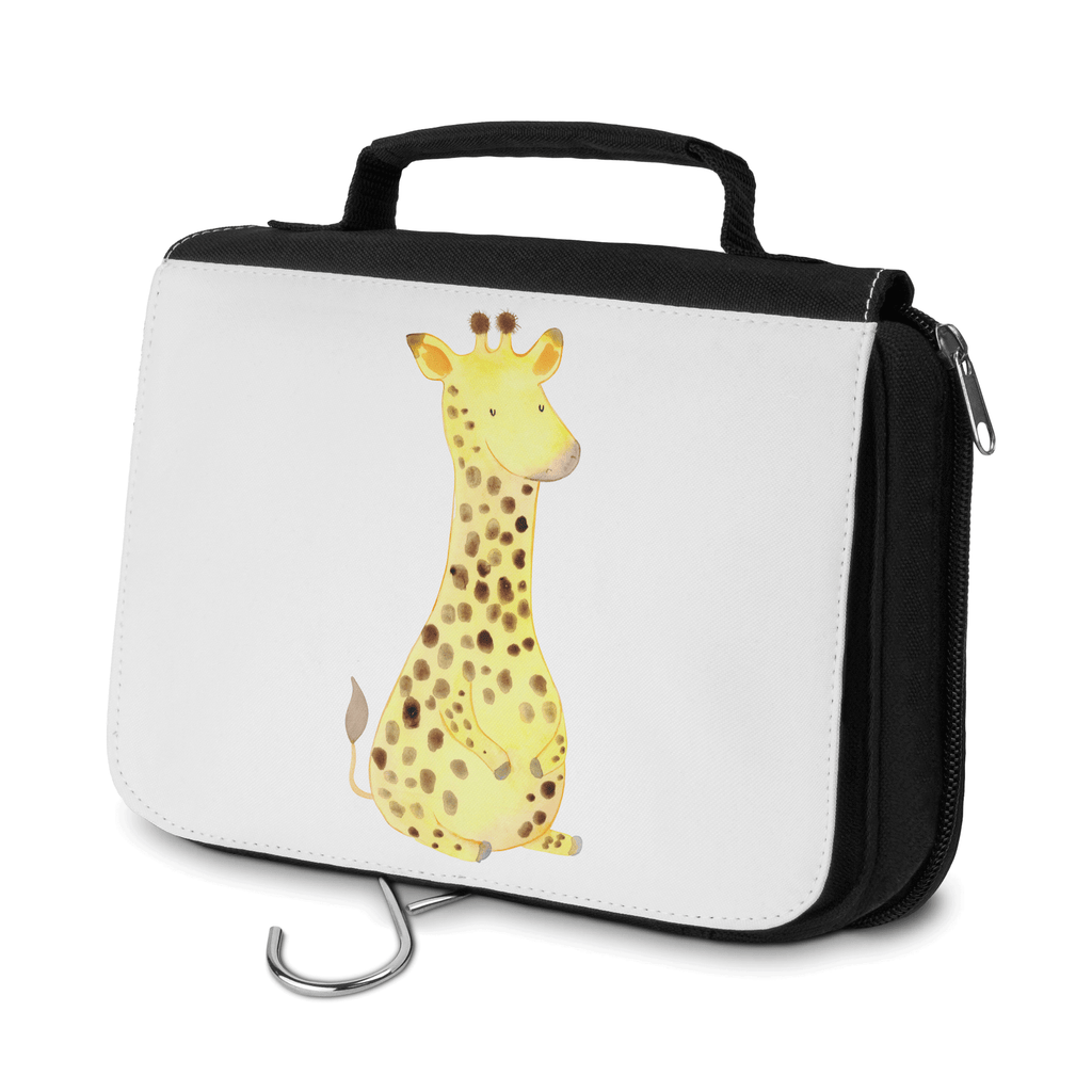 Kulturbeutel Giraffe Zufrieden Kulturbeutel, Zum Aufhängen, Waschtasche, Kosmetiktasche, Damen, Herren, Aufbewahrungstasche, Schminktasche, Kosmetikbeutel, Organizer, Kulturtasche, Schminkutensil, Afrika, Wildtiere, Giraffe, Zufrieden, Glück, Abenteuer