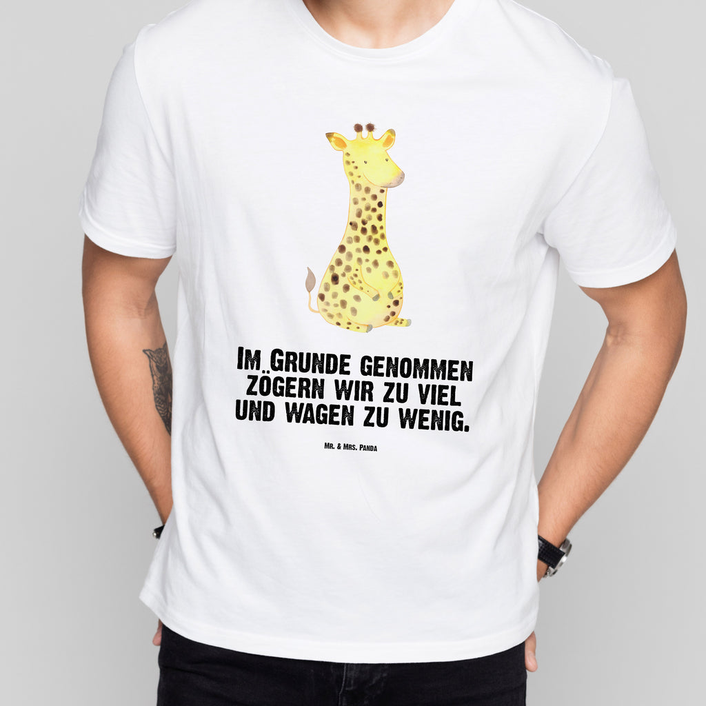 Größe L T-Shirt Giraffe Zufrieden T-Shirt, Shirt, Tshirt, Lustiges T-Shirt, T-Shirt mit Spruch, Party, Junggesellenabschied, Jubiläum, Geburstag, Herrn, Damen, Männer, Frauen, Schlafshirt, Nachthemd, Sprüche, Afrika, Wildtiere, Giraffe, Zufrieden, Glück, Abenteuer