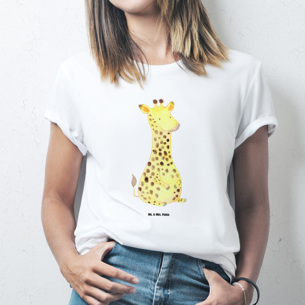 Größe L T-Shirt Giraffe Zufrieden T-Shirt, Shirt, Tshirt, Lustiges T-Shirt, T-Shirt mit Spruch, Party, Junggesellenabschied, Jubiläum, Geburstag, Herrn, Damen, Männer, Frauen, Schlafshirt, Nachthemd, Sprüche, Afrika, Wildtiere, Giraffe, Zufrieden, Glück, Abenteuer