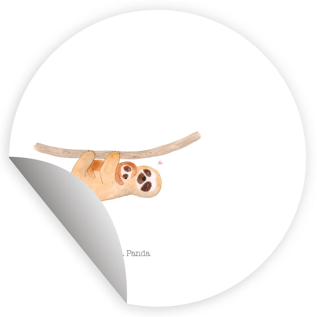 40mm Rund Aufkleber Faultier mit Kind Sticker, Aufkleber, Etikett, Faultier, Faultier Geschenk, Faultier Deko, Kind, Baby, Liebe, Mutter, Mama, Geburt, Kinder, Faulheit, Spaß, Niedlichkeit