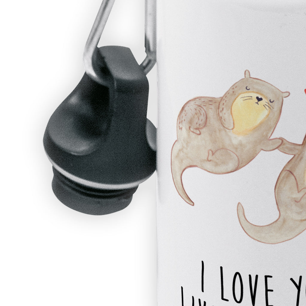 Kindertrinkflasche Otter händchenhaltend Kindertrinkflasche, Kinder Trinkflasche, Trinkflasche, Flasche, Kinderflasche, Kinder, Kids, Kindergarten Flasche, Grundschule, Jungs, Mädchen, Otter, Fischotter, Seeotter, Otter Seeotter See Otter