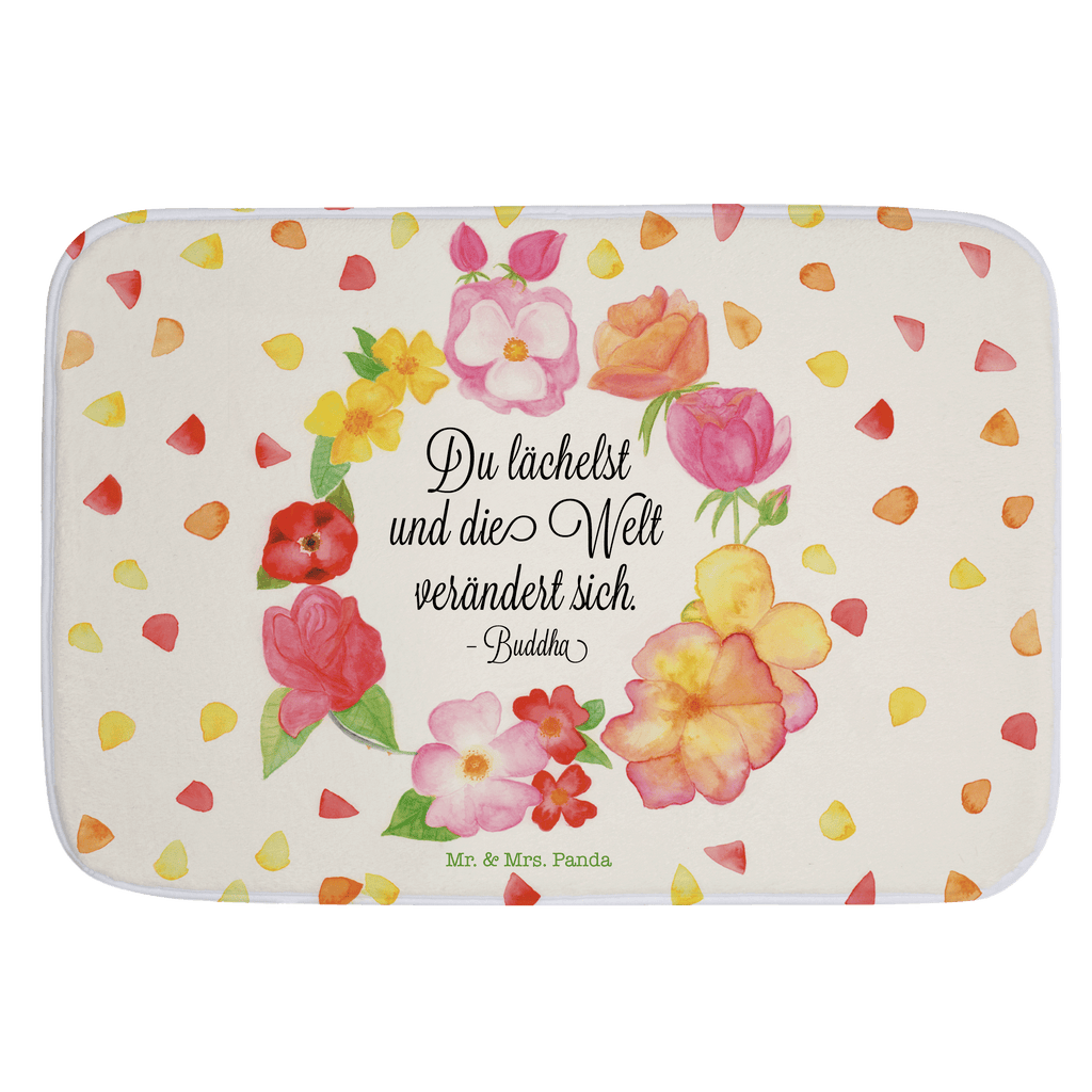 Badvorleger Du Lächelst Badematte, Badteppich, Duschvorleger, Badezimmerteppich, Badezimmermatte, Badvorleger, Duschmatte, Duschteppich, Blumen Deko, Frühlings Deko, Sommer Deko, Dekoration, positive Botschaft, Naturliebhaber, Outdoor, Natur, Abenteuer, Lächele, Welt verändert sich, Zitat Buddha, Lachen Spruch, glücklich sein, Zitat schön, Geschenk Freundin, Spruch positiv