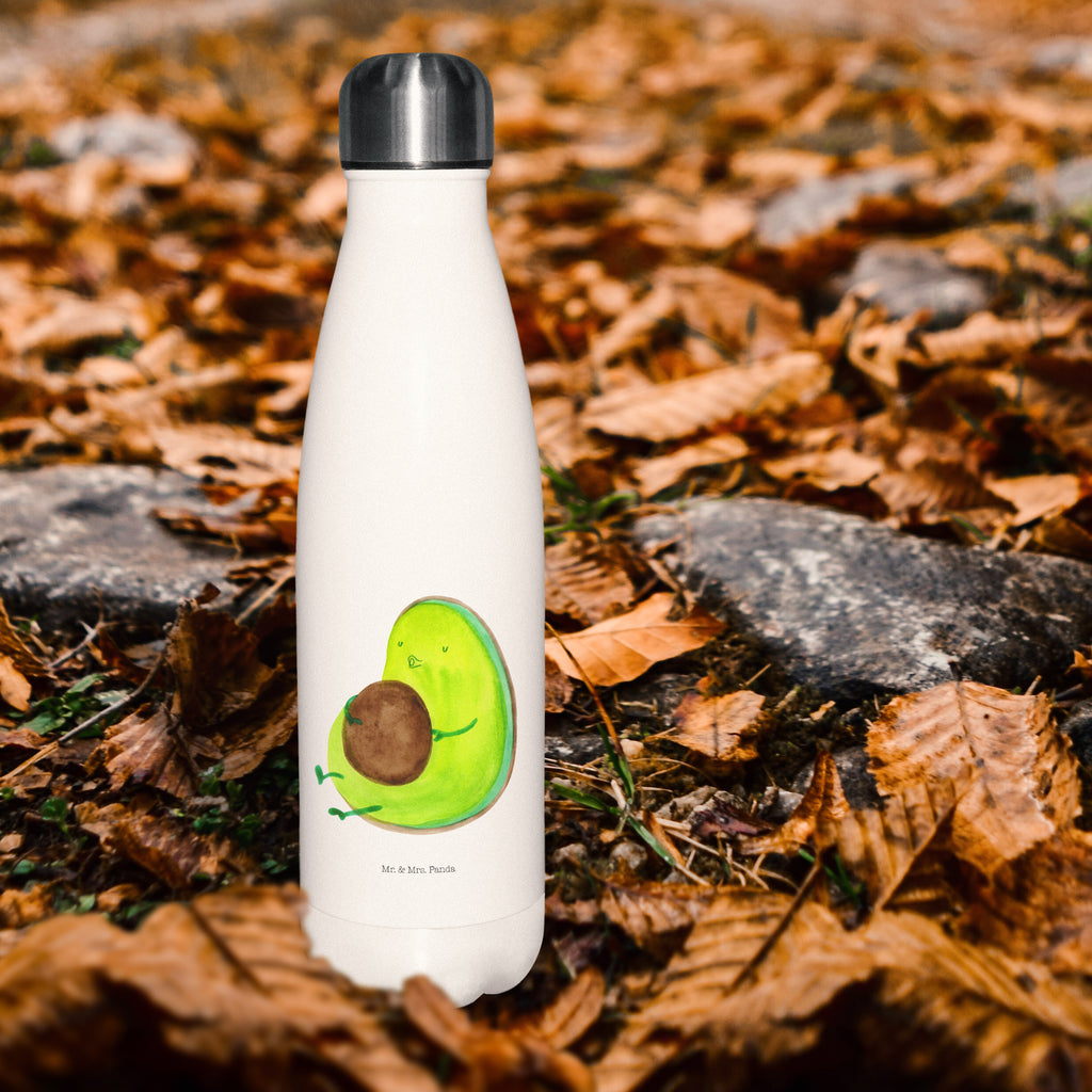 Thermosflasche Avocado pfeift Isolierflasche, Thermoflasche, Trinkflasche, Thermos, Edelstahl, Avocado, Veggie, Vegan, Gesund, Diät, Abnehmen, Ernährung, dick sein, Pummelfee