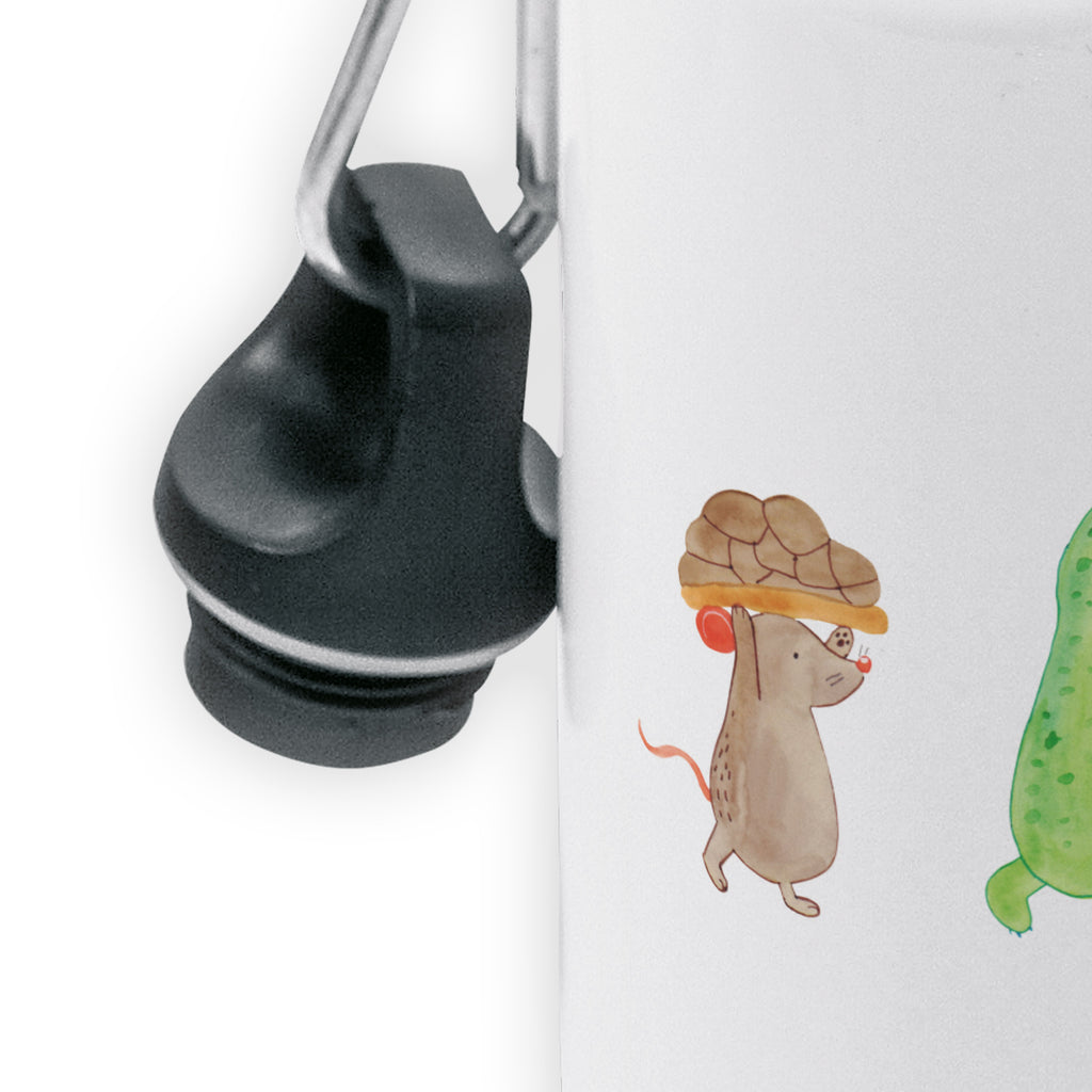 Kindertrinkflasche Schildkröte & Maus Kindertrinkflasche, Kinder Trinkflasche, Trinkflasche, Flasche, Kinderflasche, Kinder, Kids, Kindergarten Flasche, Grundschule, Jungs, Mädchen, Schildkröte, Maus, Freunde, Freundinnen, beste Freunde, beste Freundinnen