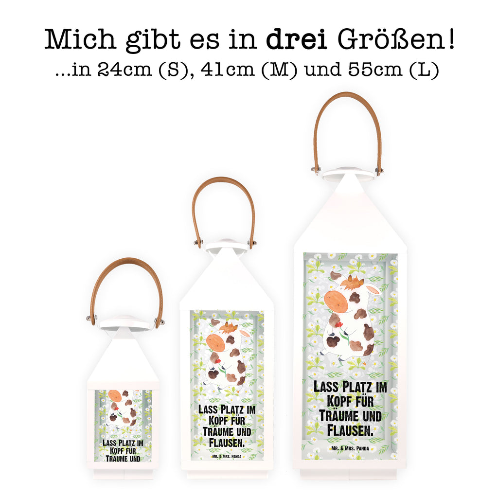 Deko Laterne Kuh Gartenlampe, Gartenleuchte, Gartendekoration, Gartenlicht, Laterne  kleine Laternen, XXL Laternen, Laterne groß, Bauernhof, Hoftiere, Landwirt, Landwirtin, Kuh, Kühe, Träume, Flausen, Spruch, Magie, Motivtion, Hof, Milch, Milchkuh