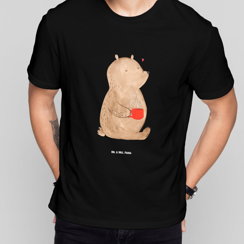 Größe M T-Shirt Bär Kaffee T-Shirt, Shirt, Tshirt, Lustiges T-Shirt, T-Shirt mit Spruch, Party, Junggesellenabschied, Jubiläum, Geburstag, Herrn, Damen, Männer, Frauen, Schlafshirt, Nachthemd, Sprüche, Bär, Teddy, Teddybär, Kaffee, Coffee, Bären, guten Morgen, Morgenroutine, Welt erobern, Welt retten, Motivation