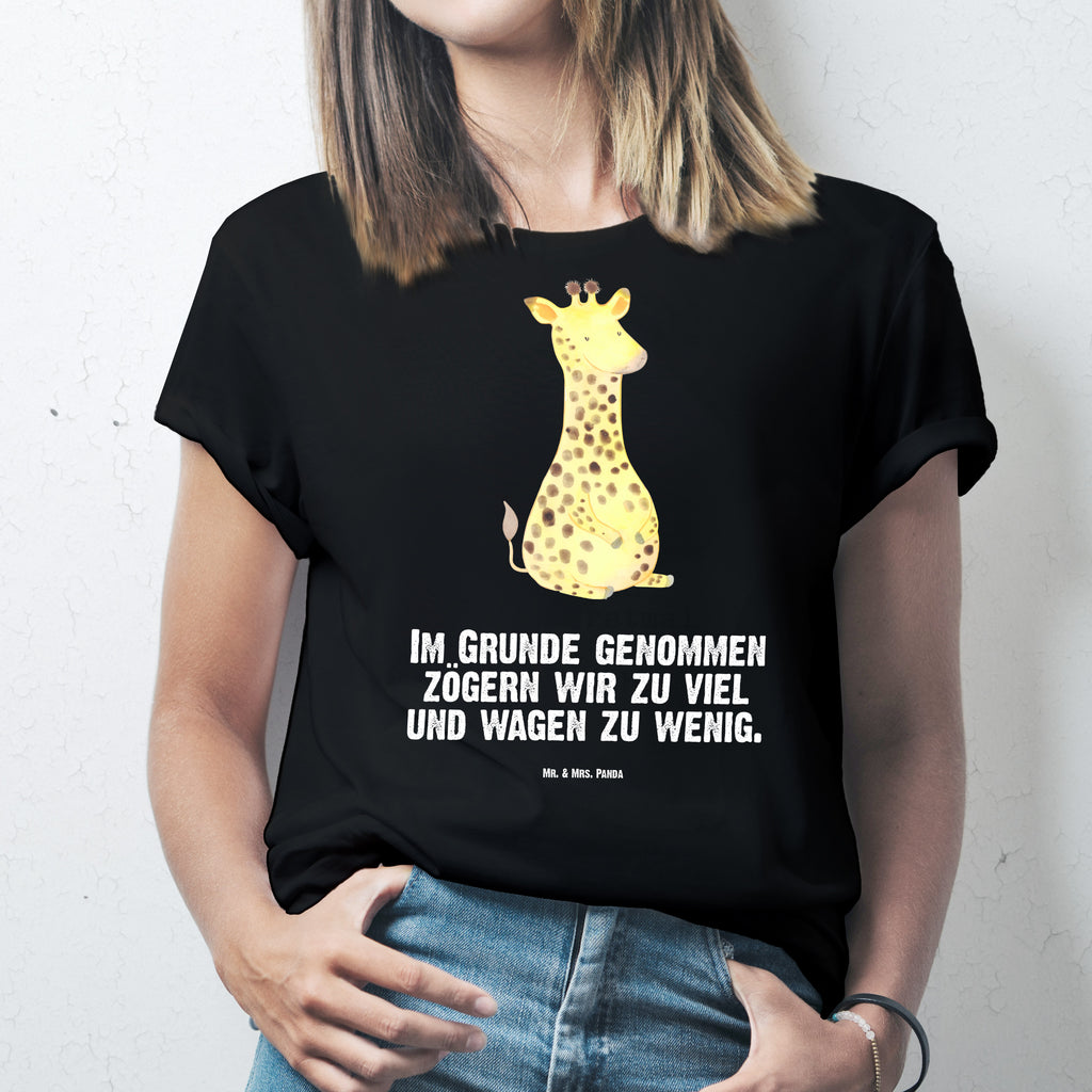 Größe L T-Shirt Giraffe Zufrieden T-Shirt, Shirt, Tshirt, Lustiges T-Shirt, T-Shirt mit Spruch, Party, Junggesellenabschied, Jubiläum, Geburstag, Herrn, Damen, Männer, Frauen, Schlafshirt, Nachthemd, Sprüche, Afrika, Wildtiere, Giraffe, Zufrieden, Glück, Abenteuer