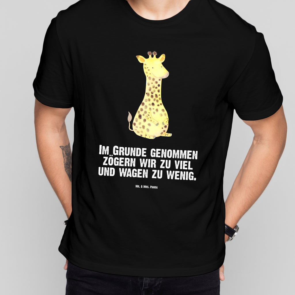 Größe L T-Shirt Giraffe Zufrieden T-Shirt, Shirt, Tshirt, Lustiges T-Shirt, T-Shirt mit Spruch, Party, Junggesellenabschied, Jubiläum, Geburstag, Herrn, Damen, Männer, Frauen, Schlafshirt, Nachthemd, Sprüche, Afrika, Wildtiere, Giraffe, Zufrieden, Glück, Abenteuer