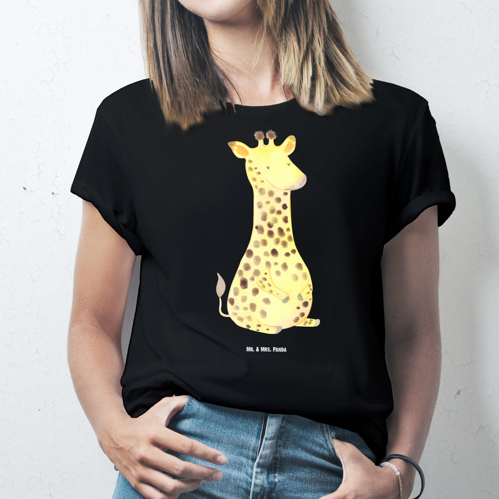 Größe L T-Shirt Giraffe Zufrieden T-Shirt, Shirt, Tshirt, Lustiges T-Shirt, T-Shirt mit Spruch, Party, Junggesellenabschied, Jubiläum, Geburstag, Herrn, Damen, Männer, Frauen, Schlafshirt, Nachthemd, Sprüche, Afrika, Wildtiere, Giraffe, Zufrieden, Glück, Abenteuer