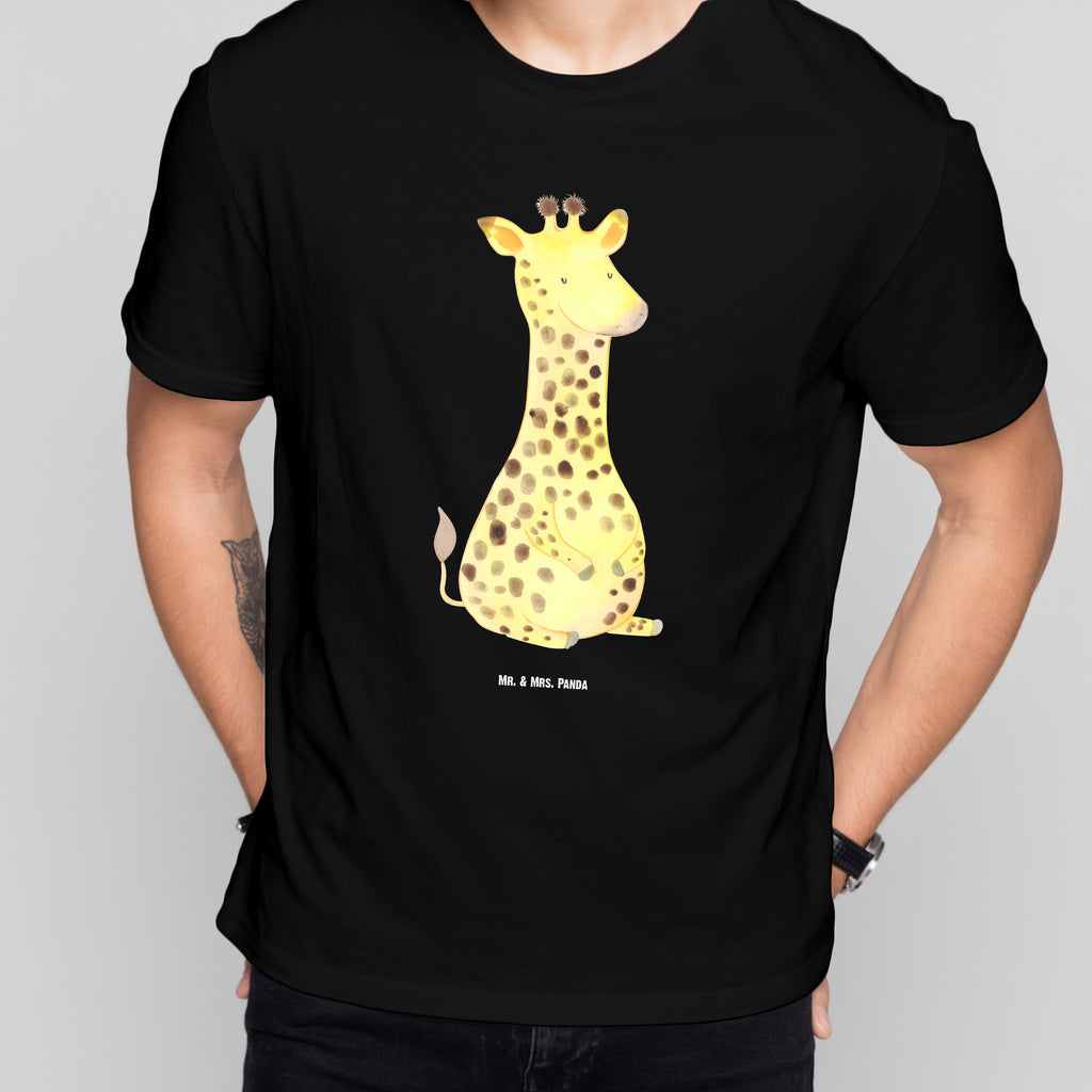 Größe L T-Shirt Giraffe Zufrieden T-Shirt, Shirt, Tshirt, Lustiges T-Shirt, T-Shirt mit Spruch, Party, Junggesellenabschied, Jubiläum, Geburstag, Herrn, Damen, Männer, Frauen, Schlafshirt, Nachthemd, Sprüche, Afrika, Wildtiere, Giraffe, Zufrieden, Glück, Abenteuer
