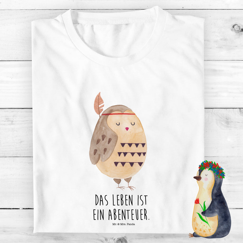 Organic Kinder T-Shirt Eule Federschmuck Kinder T-Shirt, Kinder T-Shirt Mädchen, Kinder T-Shirt Jungen, Eule, Eule Deko, Owl, Das Leben ist ein Abenteuer, Reisespruch, Federschmuck, Dekoration