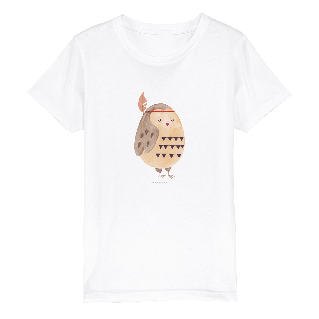 Organic Kinder T-Shirt Eule Federschmuck Kinder T-Shirt, Kinder T-Shirt Mädchen, Kinder T-Shirt Jungen, Eule, Eule Deko, Owl, Das Leben ist ein Abenteuer, Reisespruch, Federschmuck, Dekoration