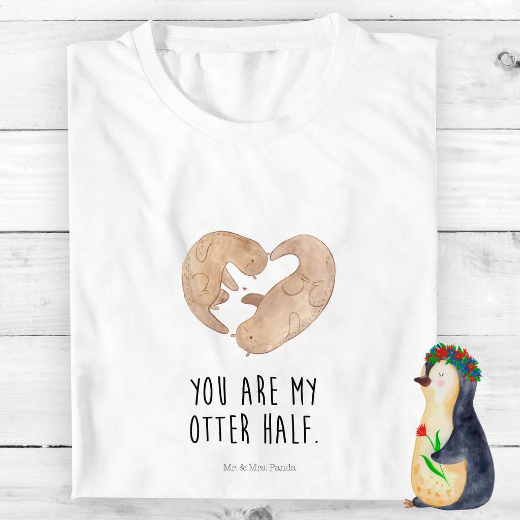 Organic Kinder T-Shirt Otter Herz Kinder T-Shirt, Kinder T-Shirt Mädchen, Kinder T-Shirt Jungen, Otter, Fischotter, Seeotter, Liebe, Herz, Liebesbeweis, Liebesgeschenk, Bessere Hälfte, Love you, Jahrestag, Hochzeitstag, Verlobung, gemeinsames Leben