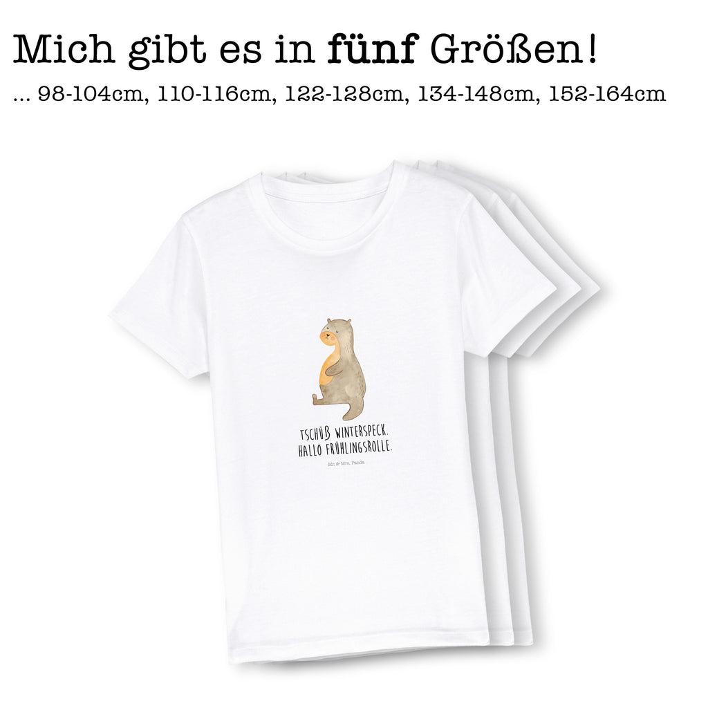 Organic Kinder T-Shirt Otter Bauch Kinder T-Shirt, Kinder T-Shirt Mädchen, Kinder T-Shirt Jungen, Otter, Fischotter, Seeotter, Otter Seeotter See Otter