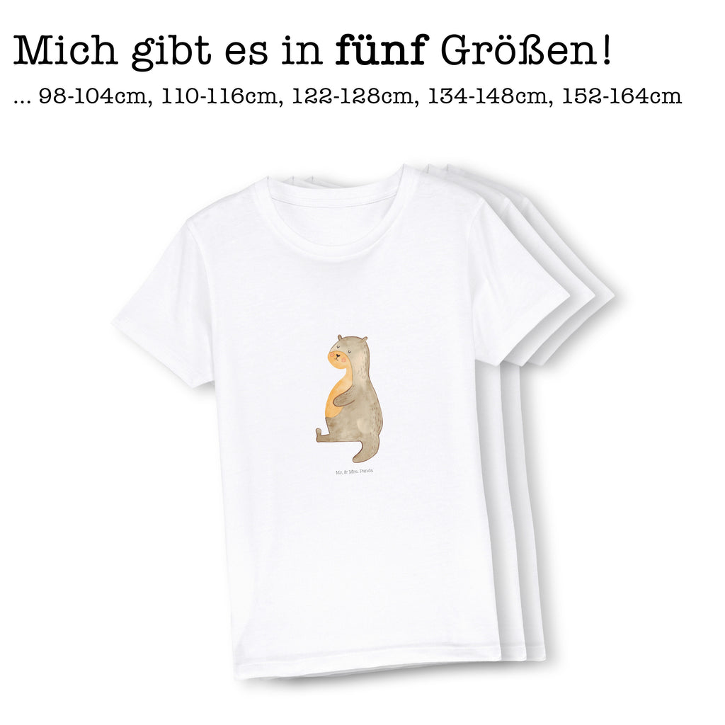 Organic Kinder T-Shirt Otter Bauch Kinder T-Shirt, Kinder T-Shirt Mädchen, Kinder T-Shirt Jungen, Otter, Fischotter, Seeotter, Otter Seeotter See Otter