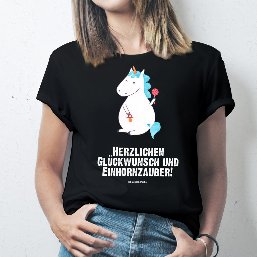 Größe L T-Shirt Einhorn Baby T-Shirt, Shirt, Tshirt, Lustiges T-Shirt, T-Shirt mit Spruch, Party, Junggesellenabschied, Jubiläum, Geburstag, Herrn, Damen, Männer, Frauen, Schlafshirt, Nachthemd, Sprüche, Einhorn, Einhörner, Einhorn Deko, Pegasus, Unicorn, Mutter, Geburt, Geburtstag, erstes Kind, Baby, Babyglück, Nachwuchs, Eltern, Kind, Schnuller