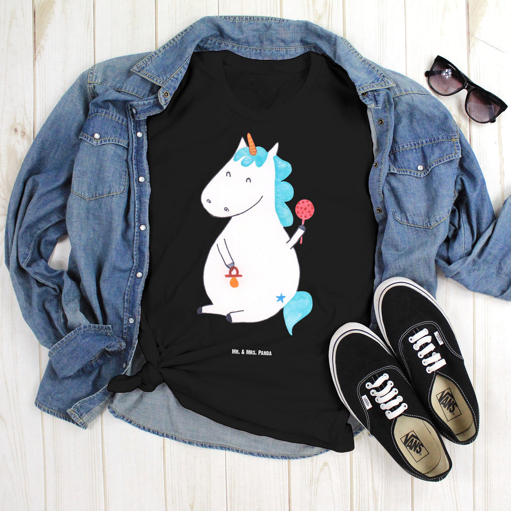 Größe L T-Shirt Einhorn Baby T-Shirt, Shirt, Tshirt, Lustiges T-Shirt, T-Shirt mit Spruch, Party, Junggesellenabschied, Jubiläum, Geburstag, Herrn, Damen, Männer, Frauen, Schlafshirt, Nachthemd, Sprüche, Einhorn, Einhörner, Einhorn Deko, Pegasus, Unicorn, Mutter, Geburt, Geburtstag, erstes Kind, Baby, Babyglück, Nachwuchs, Eltern, Kind, Schnuller