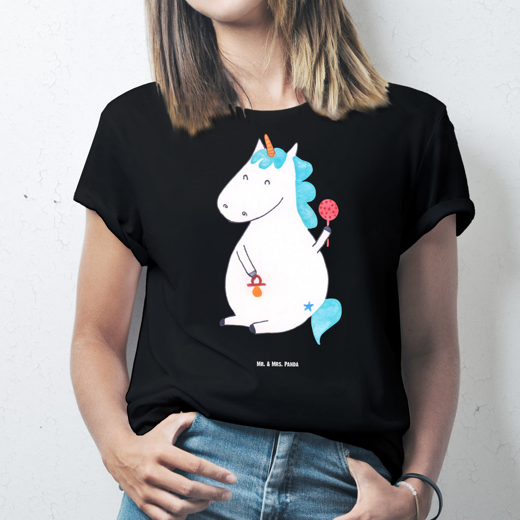 Größe L T-Shirt Einhorn Baby T-Shirt, Shirt, Tshirt, Lustiges T-Shirt, T-Shirt mit Spruch, Party, Junggesellenabschied, Jubiläum, Geburstag, Herrn, Damen, Männer, Frauen, Schlafshirt, Nachthemd, Sprüche, Einhorn, Einhörner, Einhorn Deko, Pegasus, Unicorn, Mutter, Geburt, Geburtstag, erstes Kind, Baby, Babyglück, Nachwuchs, Eltern, Kind, Schnuller
