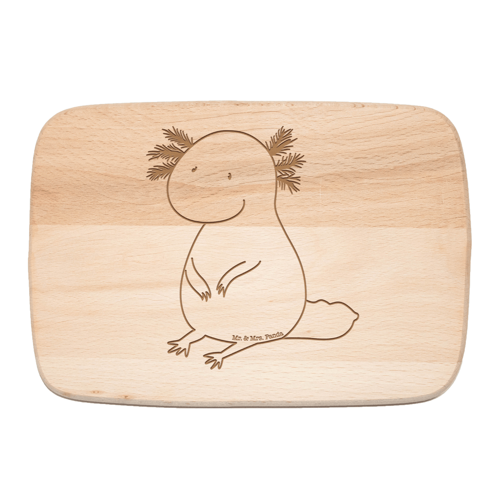 Frühstücksbrett Axolotl Frühstücksbrett, Holzbrett, Schneidebrett, Schneidebrett Holz, Frühstücksbrettchen, Küchenbrett, Axolotl, Molch, Axolot, vergnügt, fröhlich, zufrieden, Lebensstil, Weisheit, Lebensweisheit, Liebe, Freundin